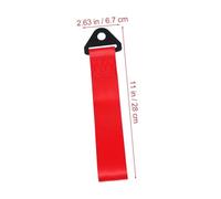 SOPOTUTU 2pcs Tow Bumper Ribbons Front Bumper Decor Strips for Cars Creative Trailer Belts with Bright Red and Blue Triangle Ends Easy to Install Decorative and Functional Car Accessories