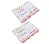SOPOTUTU 2pcs Undated Financial Organizer Book Budgeting Tools Weekly Spending Tracker Cash Budget Planner Notebook for Strategic Money Management and Bill Payment Tracking