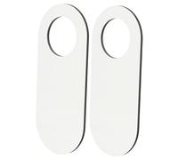 SOPOTUTU 2pcs Unfinished Wooden Door Knob Hangers Smooth Sturdy Wood Blocks for Crafting DIY Painting Projects Home Office Hotel Decoration