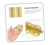 SOPOTUTU 2pcs Vintage Style Brass Piano Music Stand Hinges Golden Multi-Functional Rust-Resistant Cabinet Hardware for Folding Tables and Music Stands
