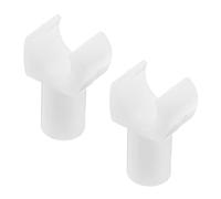 SOPOTUTU 2pcs Wheelchair Support Blocks Wheelchairs Supports Guide Buckle Seat Rail Bracket White