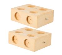 SOPOTUTU 2pcs Wooden Block Friction Experimental Equipment Inclined Plane Slope Plates Physics Teaching Tool for Practical Science Learning and Mechanics Study