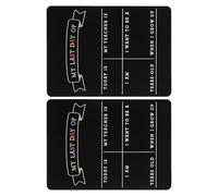 SOPOTUTU 2pcs Wooden Chalkboard Sign Reusable Wooden Sign Double Sided School Boys Chalkboard First Day Preschool Board 1st Grade Back to School Prop Black