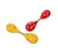 SOPOTUTU 2pcs Wooden Maracas Shaker for Adults Lightweight Ergonomic Hand Percussion Instruments Sustainable Wood Construction for Fine Motor Skills Development and Early Music Education