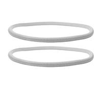 SOPOTUTU 2pcs X Solid PU Wheelchair Tires Replacement Kit Elastic Rear and Front Wheels with Shock Absorption Fit Wheelchair Tire Accessories for Smooth Puncture-Resistant Ride