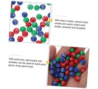 SOPOTUTU 3 Packs Plastic Lottery Game Balls Raffle Balls for Party Activities Bingo Games Family Use Lightweight Compact