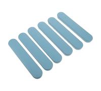 SOPOTUTU 3 Pair Commode Chair Armrest Pads Replacement Blue Plastic Bedside Commode Chair Caps Arm Pads Accessories for Elderly Patient Bathroom Use