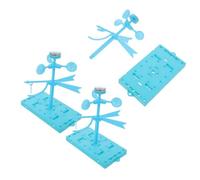 SOPOTUTU 3 Sets DIY Wind Vane Kit for Stem Science Learning Weather-resistant Plastic Wind Measurement Tools Easy Assembly Weather Instruments for Primary School Classroom Experiments and