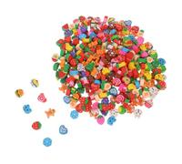 SOPOTUTU 300PCS Mini Animal Erasers Bulk Cute Food and Cartoon Shapes Cleaning Pencil Erasers Holiday Christmas Stocking Stuffers Classroom Prizes Party Favors