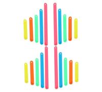 SOPOTUTU 30pcs Geometry Manipulatives Strips Lengths Plastic Shapes for Classroom Montessori Math Teaching Tools Creative Learning Triangle Square Relations