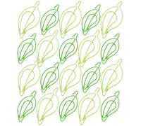 SOPOTUTU 30pcs Leaf Shaped Creative Paper Clips Small Document Clips for Office School Paperwork Novelty Stationery
