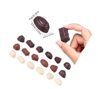 SOPOTUTU 30Pcs Multi-Function Artificial Chocolate Models Small Fake Chocolates Dollhouse Decor Pretend Food Play Accessories for Photography and Display Random Style