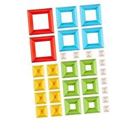 SOPOTUTU 30Pcs Preschool Building Blocks for Cognitive Shape Learning Safe Non Toxic Material Develops Fine Motor Skills and Spatial Thinking for Ages and Up