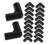 SOPOTUTU 30pcs Right Angle Tent Pole Connectors Plastic Elbow Canopy Fittings for Camping Tent Frame Parts Outdoor Replacement Adapters for Assembly