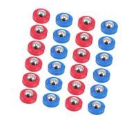 SOPOTUTU 30pcs Shuffleboard Rollers Replacement Pucks Mini Curling Tabletop Game Accessories with Red Blue Rolling Beads Shuffleboard Equipment for Family Fun and Indoor Leisure