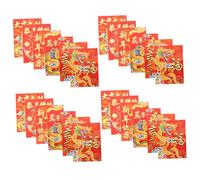 SOPOTUTU 30pcs Traditional Chinese Red Envelopes Paper Red Packet with Creative Lunar Year Designs for Spring Festival Weddings Birthday and Cash Giving