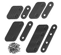 SOPOTUTU 32 Pcs Stainless Steel Flat Brace Brackets for Wood Right Angle Corner Braces with Screw Strong Straight Mounting Support for Furniture Repair and Mending
