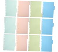 SOPOTUTU 32pcs Colored Binder Dividers Index Tabs for Organizing Notebooks PP Material for Home Office and School Supplies Create Your Own Categories