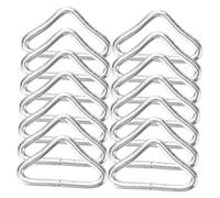 SOPOTUTU 35pcs High Strength Trampoline Triangle Rings Replacement Buckle Clips Kit Iron Hooks for Bungee Bed Safety Versatile Trampoline Repair Accessories