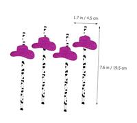 SOPOTUTU 36pcs Cowboy Hat Paper Straws Party Supplies for Juice Cocktails and Cake Decor Western Themed Smooth Food-Safe Straws for Rodeo Hen Party Favors