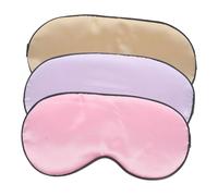 SOPOTUTU 3Pcs Breathable Sleeping Eye Masks Soft Comfortable Eye Covers for Sleep and Travel Light-Blocking Female Blinder for Stress Relief Random Color