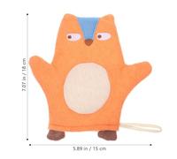 SOPOTUTU 3pcs Cartoon Bath Mitts for Infants and Children, Soft Baby Shower Scrubber Gloves Animal Patterns, Gentle Washing and Exfoliating for Baby Bath Time
