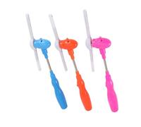 SOPOTUTU 3pcs Electric Music Bar for Colorful Shining Plastic Rotary Design Lightweight Fun Music Stick in Red Pink Blue Random Colors No Battery Included Random Color