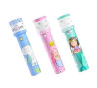 SOPOTUTU 3Pcs Rotating Kaleidoscope Educational Creative Observation Tool Lightweight Portable Random Style for Boys and Learning Entertainment