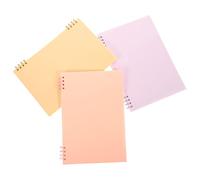 SOPOTUTU 3Pcs Spiral Bound Lined Notepads Portable Multi Function Planner Notepad with Thickened Pages for Office Students Teachers Gift