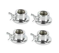 SOPOTUTU 4 Pcs Double Barbell Lock Collars Hex Nut Anti-slip Design Iron Material for Dumbbell and Barbell Weight Plates Secure Fitness Gym Equipment Accessories