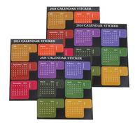 SOPOTUTU 4 Sets Calendar Month Stickers Multi-Color Planner Index Tabs for Notebooks and Diaries Practical Adhesive Labels for Organizing Monthly Schedules and Reading Bookmarks Easy to Use