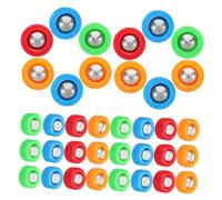 SOPOTUTU 40pcs Mini Tabletop Shuffleboard Pucks Set Sliding Curling Rollers for Family Fun and Party Game Accessories Plastic and Metal Replacement Pucks for Home and Classroom