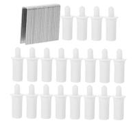 SOPOTUTU 40pcs Shutter Repair Kit with Stainless Steel Louvers Staples and Plastic Pins for Plantation Window Shutters Durable Replacement Pins Suitable for Textures