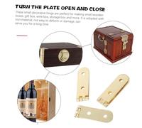 SOPOTUTU 40Pcs Small Antique Jewelry Box Hinges for Wooden Boxes Decorative Chrome Cabinet Hardware with Screws Stable Performance and Classic Chic Design for DIY Chest