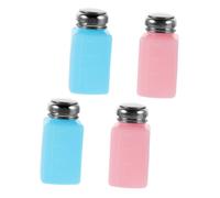 SOPOTUTU 4pcs Anti-static Alcohol Bottle Alcohol Liquid Dispenser Solvent Pump Empty Anti Static Dispenser Lab Wash Bottles Pump Push down Solvent Plastic