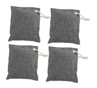 SOPOTUTU 4PCS Bamboo Charcoal Air Purifying Bags Replaceable Closet Deodorizer for Shoes Litter Boxes and Spaces Activated Charcoal Freshener for Odor Absorption and Moisture Control