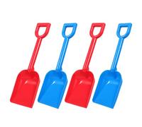 SOPOTUTU 4pcs Beach Shovel Set, Colorful Plastic Sand Spades, Blue and Red, Outdoor Sand for Beach and Sandbox Play