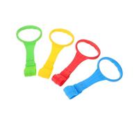 SOPOTUTU 4pcs Cot Hanging Rings for PP Material with Smooth Edges Easy to Install Pull Up Rings for Standing Support and Walking Assistance