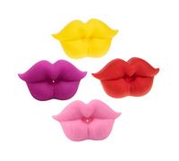 SOPOTUTU 4pcs Creative Silicone Pacifiers Newborn Soothers with Lip Design for Mood Stabilizing and Brain Development Funny Portable Shapes for Comfort and Teething Relief