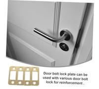 SOPOTUTU 4pcs Deadbolt Cover Plates Heavy Duty Door Strike Plate Stainless Steel Security Reinforcement for Residential and Commercial Bolt Locks