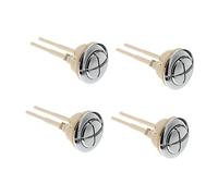 SOPOTUTU 4Pcs Dual Push Toilet Flush Buttons Water Tank Replacement with Electroplated Finish Easy to Install and Disassemble for Toilet Cistern Repair Random Color