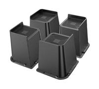 SOPOTUTU 4pcs Furniture Risers Anti-skid Half-wrapped Chair Risers for Sofa Couch Bed Table Legs Height Booster Material