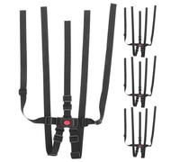 SOPOTUTU 4pcs High Chair Adjustable Harness Five-Point Safety Straps for Baby Toddler Sturdy Polyester Plastic Straps for Stroller, Highchair Baby Chair