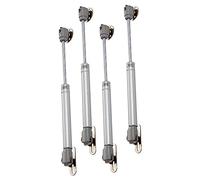 SOPOTUTU 4pcs Hydraulic Gas Struts for Cabinets Soft Close Lid Buffer Gas Shocks with Metal Mounting Plate Satin Finish for Kitchen Cupboards Wardrobes