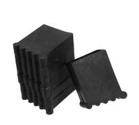 SOPOTUTU 4pcs Ladder Leg Covers Thickened Wear-Resistant PVC Non-Slip Feet Protectors for Aluminum Alloy Step Ladder Home Use Floor Scratch Prevention Easy Installation