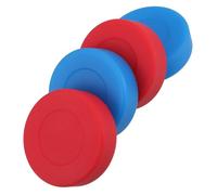 SOPOTUTU 4pcs Matte Ice Hockey Pucks for Training Quiet Impact Noise Reduction Indoor Outdoor Street Hockey Practice Balls Regulation Multisport Use