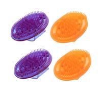 SOPOTUTU 4pcs Meridian Massage Brush Set Full Body Spa Massager Handheld Meridians Scrub Massages Scrub PVC Material