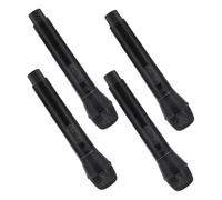 SOPOTUTU 4pcs Microphone Lightweight Pretend Play Mics with Realistic Sound Effects for Karaoke Party Costume Accessories Friendly Black Stage Props