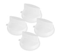 SOPOTUTU 4pcs Microwave Timer Knob Replacement White Electric Stove Control Switches with Precise Adjustment Install Oven and Appliance Knobs for Accurate Cooking Control