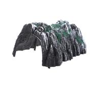 SOPOTUTU 4pcs Miniature Plastic Railway Tunnel Model Simulation Rockery Cave for DIY Train Scenic Landscaping Accessories